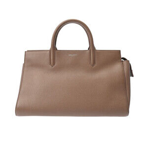 SAINT LAURENT Cavalive Gauche Beige Pink Tan Calfskin Bag